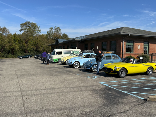 Cars and Coffee with British Sports Car Club of Louisville cruise