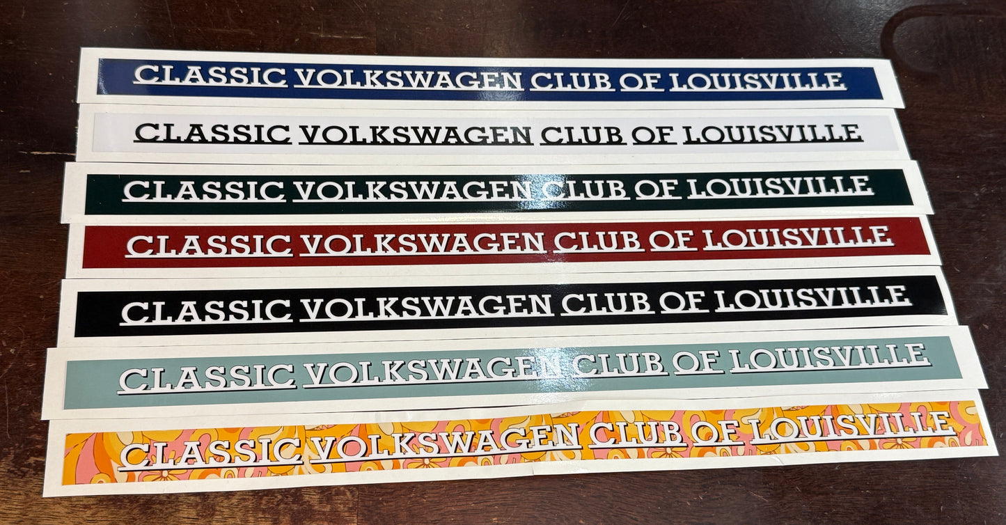 Club Script Sticker